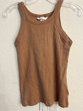 NEW Women’s Ribbed Tank Top in Brown H&M